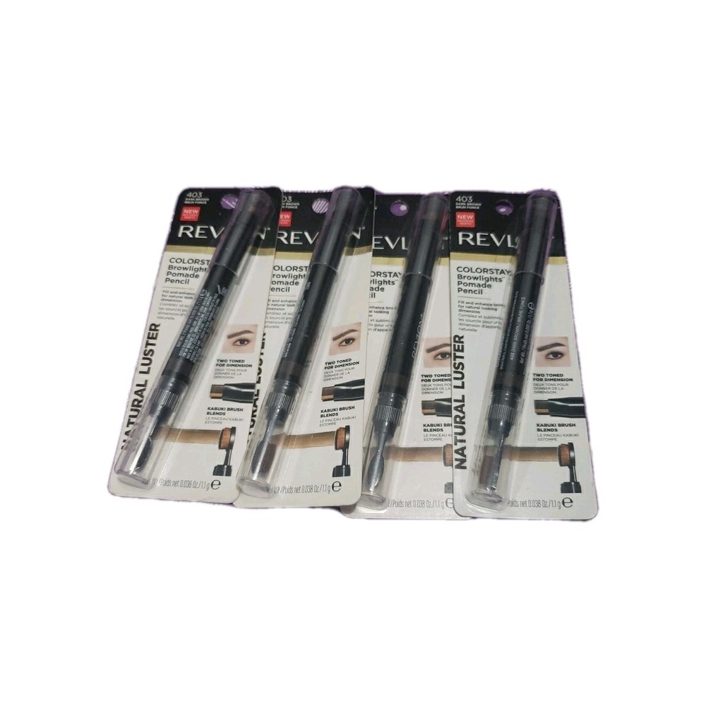 Revlon ColorStay Browlights Pomade Brow Pencil Natural Luster - 402 Soft Brown 4